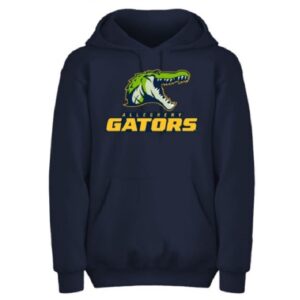 Navy Hoodie with Full Color Gator
