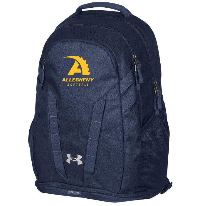 Softball Under Armour Navy Backpack Allegheny College