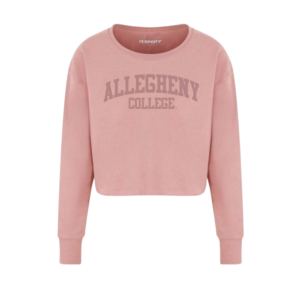 Pink Crop Crewneck
