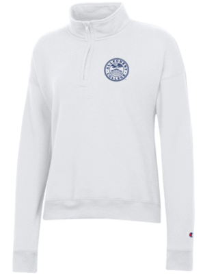 Women's White Quarter Zip