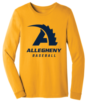 Gold Baseball Long Sleeve T-shirt