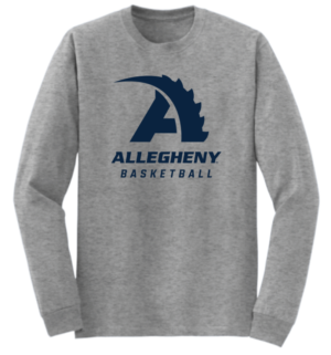 Gray Basketball Long Sleeve T-shirt