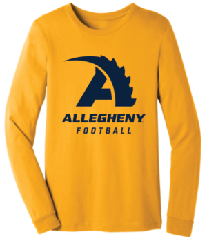 Gold Football Long Sleeve T-shirt