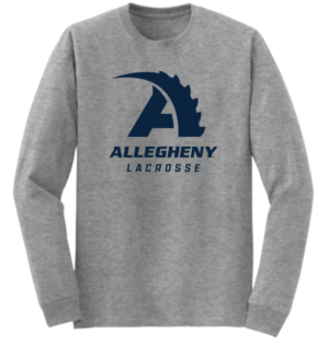 Gray Lacrosse Long Sleeve T-shirt
