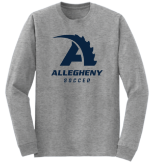 Gray Soccer Long Sleeve T-shirt
