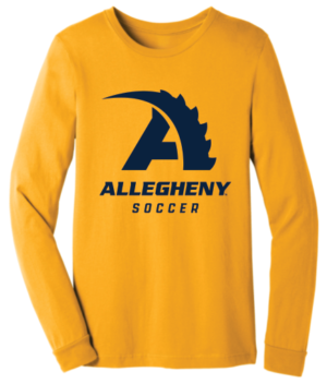 Gold Soccer Long Sleeve T-shirt