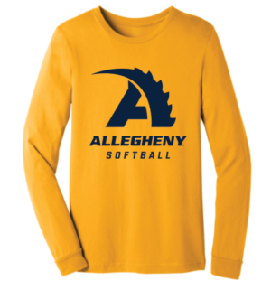 Gold Softball Long Sleeve T-shirt