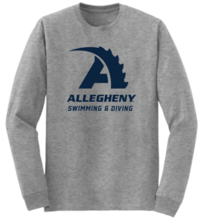 Gray Swimming & Diving Long Sleeve T-shirt