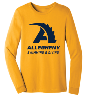 Gold Swimming & Diving Long Sleeve T-shirt