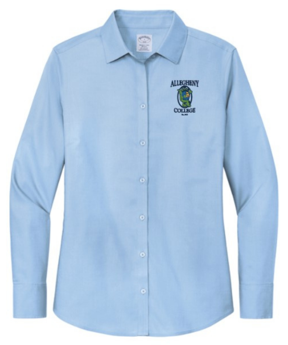brooks brothers light blue dress shirt Brooks Brothers Women's Blue Vintage Gator Dress Shirt | Allegheny College