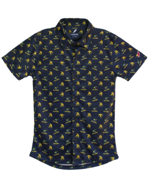 Navy Patterned Polo