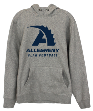 Gray Flag Football Hoodie