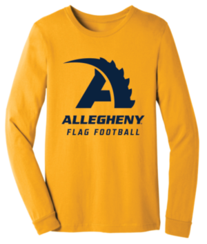Gold Flag Football Long Sleeve T-shirt