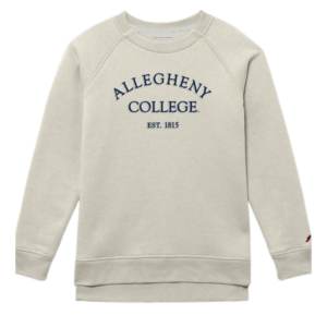 Women's Gray Allegheny College Crewneck