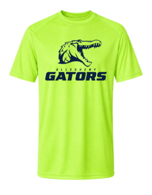 Lime Navy Gator Performance T-Shirt